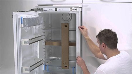 Перевешивание двери холодильника Bosch