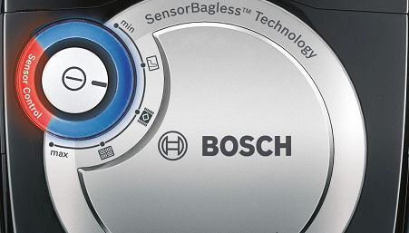 На пылесосе Bosch горит красным «Sensor Control»