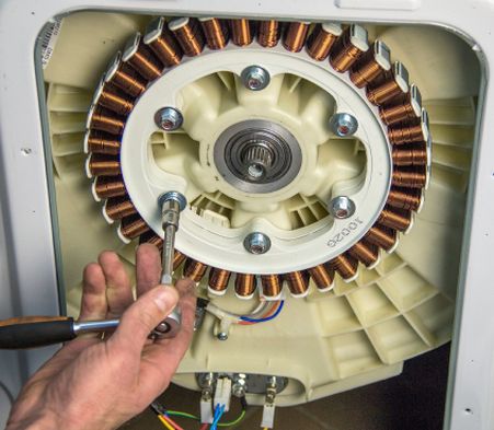 Замена двигателя стиральной машины Bosch